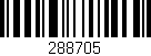 Código de barras (EAN, GTIN, SKU, ISBN): '288705'