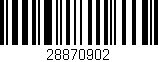 Código de barras (EAN, GTIN, SKU, ISBN): '28870902'