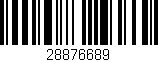 Código de barras (EAN, GTIN, SKU, ISBN): '28876689'