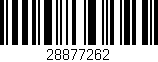 Código de barras (EAN, GTIN, SKU, ISBN): '28877262'