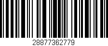 Código de barras (EAN, GTIN, SKU, ISBN): '28877362779'