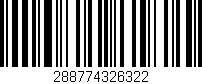 Código de barras (EAN, GTIN, SKU, ISBN): '288774326322'