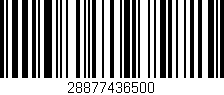 Código de barras (EAN, GTIN, SKU, ISBN): '28877436500'