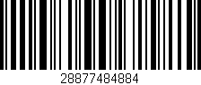 Código de barras (EAN, GTIN, SKU, ISBN): '28877484884'