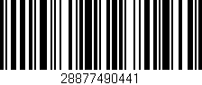 Código de barras (EAN, GTIN, SKU, ISBN): '28877490441'