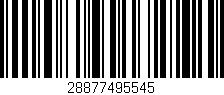 Código de barras (EAN, GTIN, SKU, ISBN): '28877495545'