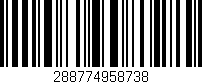 Código de barras (EAN, GTIN, SKU, ISBN): '288774958738'