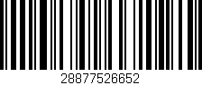 Código de barras (EAN, GTIN, SKU, ISBN): '28877526652'