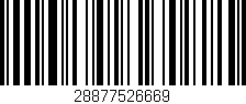 Código de barras (EAN, GTIN, SKU, ISBN): '28877526669'