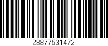 Código de barras (EAN, GTIN, SKU, ISBN): '28877531472'