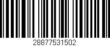 Código de barras (EAN, GTIN, SKU, ISBN): '28877531502'