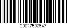 Código de barras (EAN, GTIN, SKU, ISBN): '28877532547'