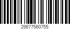 Código de barras (EAN, GTIN, SKU, ISBN): '28877560755'