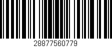 Código de barras (EAN, GTIN, SKU, ISBN): '28877560779'