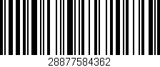 Código de barras (EAN, GTIN, SKU, ISBN): '28877584362'