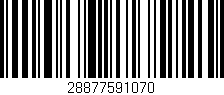 Código de barras (EAN, GTIN, SKU, ISBN): '28877591070'