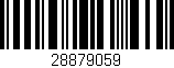Código de barras (EAN, GTIN, SKU, ISBN): '28879059'