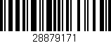 Código de barras (EAN, GTIN, SKU, ISBN): '28879171'