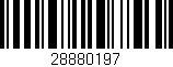 Código de barras (EAN, GTIN, SKU, ISBN): '28880197'