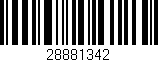 Código de barras (EAN, GTIN, SKU, ISBN): '28881342'