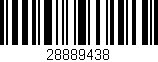 Código de barras (EAN, GTIN, SKU, ISBN): '28889438'