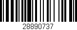 Código de barras (EAN, GTIN, SKU, ISBN): '28890737'