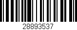 Código de barras (EAN, GTIN, SKU, ISBN): '28893537'