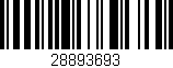 Código de barras (EAN, GTIN, SKU, ISBN): '28893693'