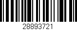 Código de barras (EAN, GTIN, SKU, ISBN): '28893721'
