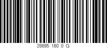 Código de barras (EAN, GTIN, SKU, ISBN): '28895_160_0_G'
