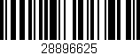 Código de barras (EAN, GTIN, SKU, ISBN): '28896625'