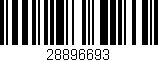 Código de barras (EAN, GTIN, SKU, ISBN): '28896693'