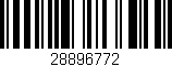 Código de barras (EAN, GTIN, SKU, ISBN): '28896772'
