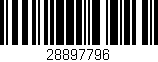 Código de barras (EAN, GTIN, SKU, ISBN): '28897796'