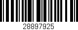 Código de barras (EAN, GTIN, SKU, ISBN): '28897925'