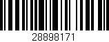 Código de barras (EAN, GTIN, SKU, ISBN): '28898171'