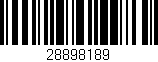 Código de barras (EAN, GTIN, SKU, ISBN): '28898189'