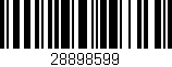 Código de barras (EAN, GTIN, SKU, ISBN): '28898599'