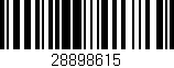 Código de barras (EAN, GTIN, SKU, ISBN): '28898615'