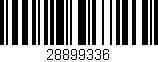 Código de barras (EAN, GTIN, SKU, ISBN): '28899336'