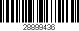 Código de barras (EAN, GTIN, SKU, ISBN): '28899436'