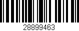 Código de barras (EAN, GTIN, SKU, ISBN): '28899463'