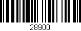 Código de barras (EAN, GTIN, SKU, ISBN): '28900'