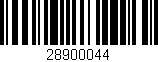 Código de barras (EAN, GTIN, SKU, ISBN): '28900044'