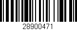 Código de barras (EAN, GTIN, SKU, ISBN): '28900471'