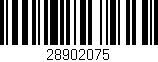 Código de barras (EAN, GTIN, SKU, ISBN): '28902075'
