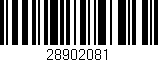 Código de barras (EAN, GTIN, SKU, ISBN): '28902081'