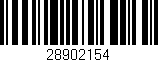 Código de barras (EAN, GTIN, SKU, ISBN): '28902154'