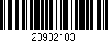 Código de barras (EAN, GTIN, SKU, ISBN): '28902183'