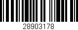 Código de barras (EAN, GTIN, SKU, ISBN): '28903178'